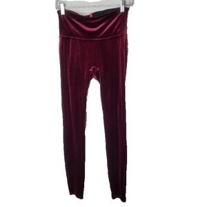 SPANX‎ Velvet Leggings Rich Burgundy size Medium